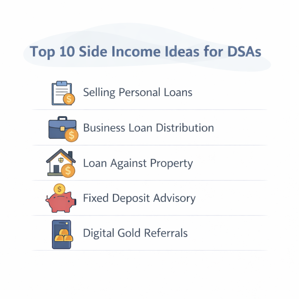 Top 10 Side Income Ideas for DSAs